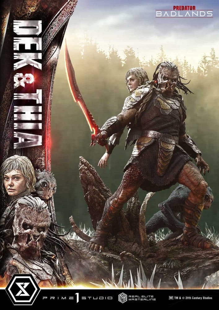 Predator Real Elite Masterline Statue 1/3 Badlands Dek & Thia Deluxe Version 87 cm