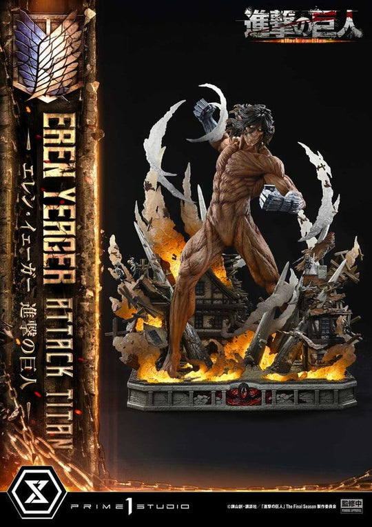 Attack on Titan (TV animation) Ultimate Diorama Masterline Statue Eren Yeager Attack Titan 81 cm