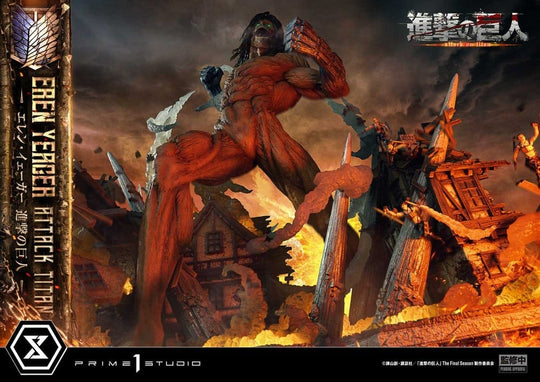 Attack on Titan (TV animation) Ultimate Diorama Masterline Statue Eren Yeager Attack Titan Bonus Version 81 cm