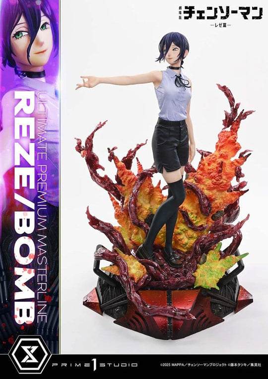Chainsaw Man Ultimate Premium Masterline Series Statue 1/4 The Movie: Reze Arc REZE/BOMB 56 cm