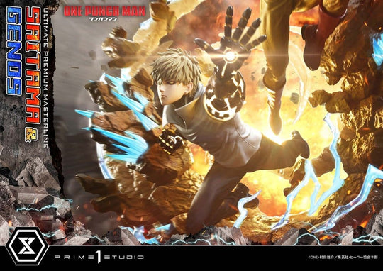 One-Punch Man Ultimate Premium Masterline Series Statue 1/4 Saitama & Genos 73 cm