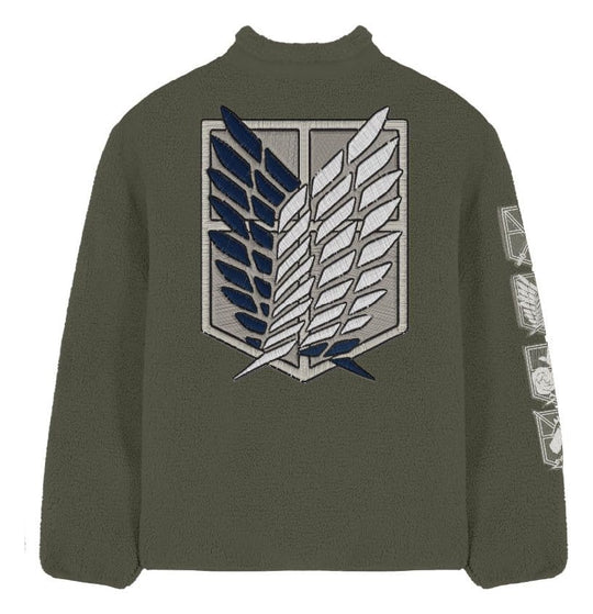 Attack On Titan Sherpa Jacket Logo Size M