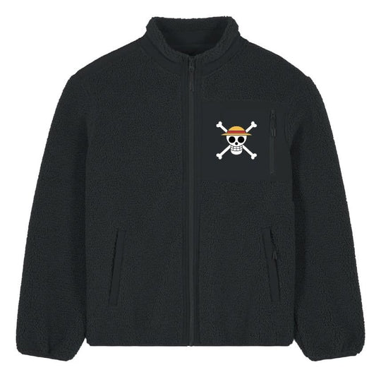 One Piece Sherpa Jacket Logo Size L