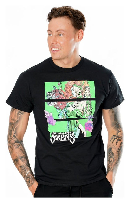 Gotham City Sirens T-Shirt Poison Ivy Sirens Cash Black Size L