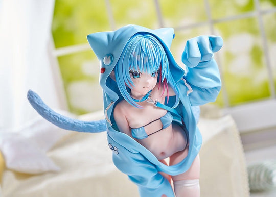 Virtual illustrator Kanzarin PVC Figure 1/6 kanzarin-chan: Cat-Eared Hoodie Ver. 26 cm