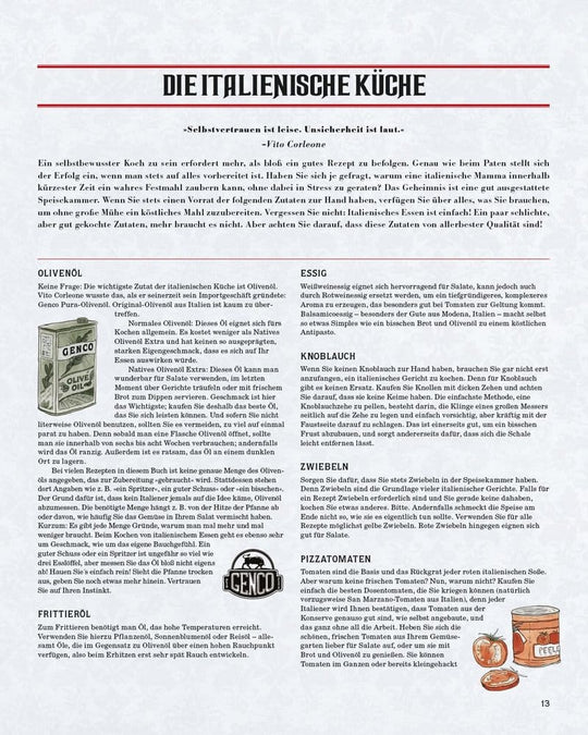 The Godfather: The Corleone Family Cookbook *German Version*