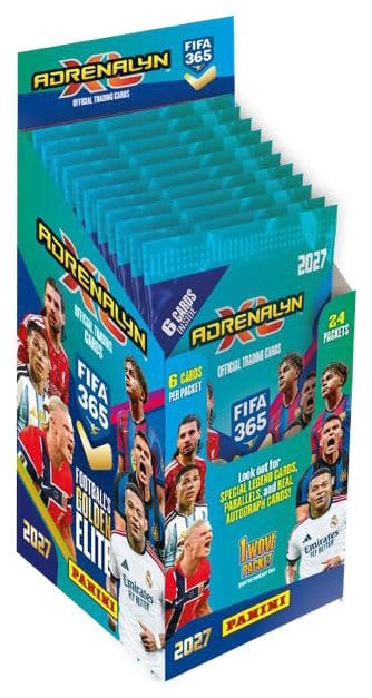 FIFA 365 Adrenalyn XL 2027 Trading Cards Flow Pack Display (24)