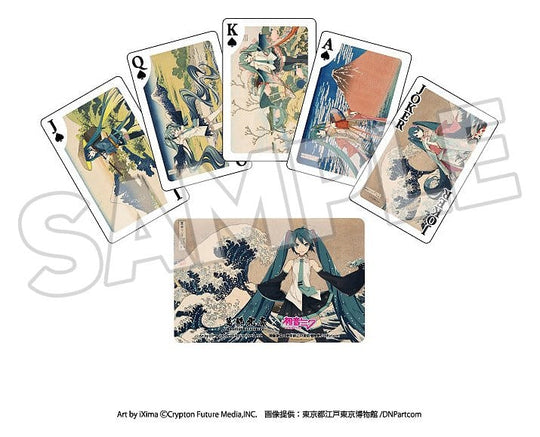 Katsushika Hokusai x Hatsune Miku Playing Cards