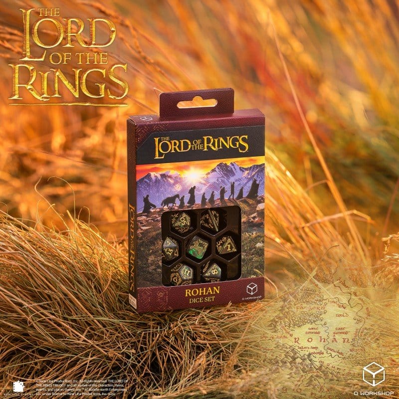 The Lord of the Rings Dice Set of 7 Rohan
