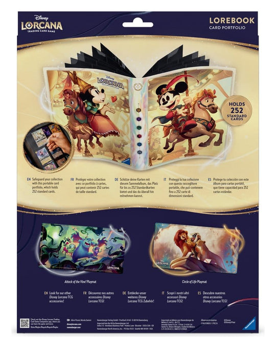 Disney Lorcana TCG Card Portfolio Mickey & Minnie