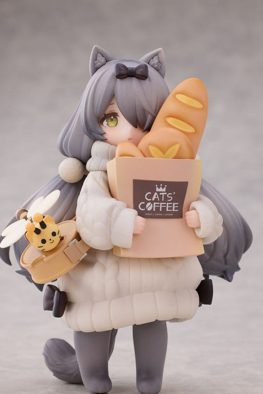 Decorated Life Collection PVC Statue Tea Time Cats - Cat Town Bakery Staff & Customer Set 12 cm