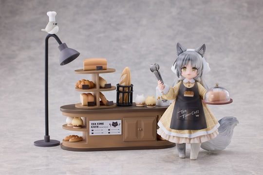 Decorated Life Collection PVC Statue Tea Time Cats - Cat Town Bakery Staff & Customer Set 12 cm
