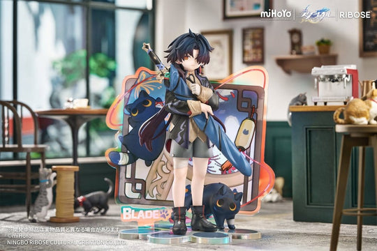 Honkai: Star Rail Rise Up+ Chibi Cat Series Chibi Figure Blade Ver. 19 cm