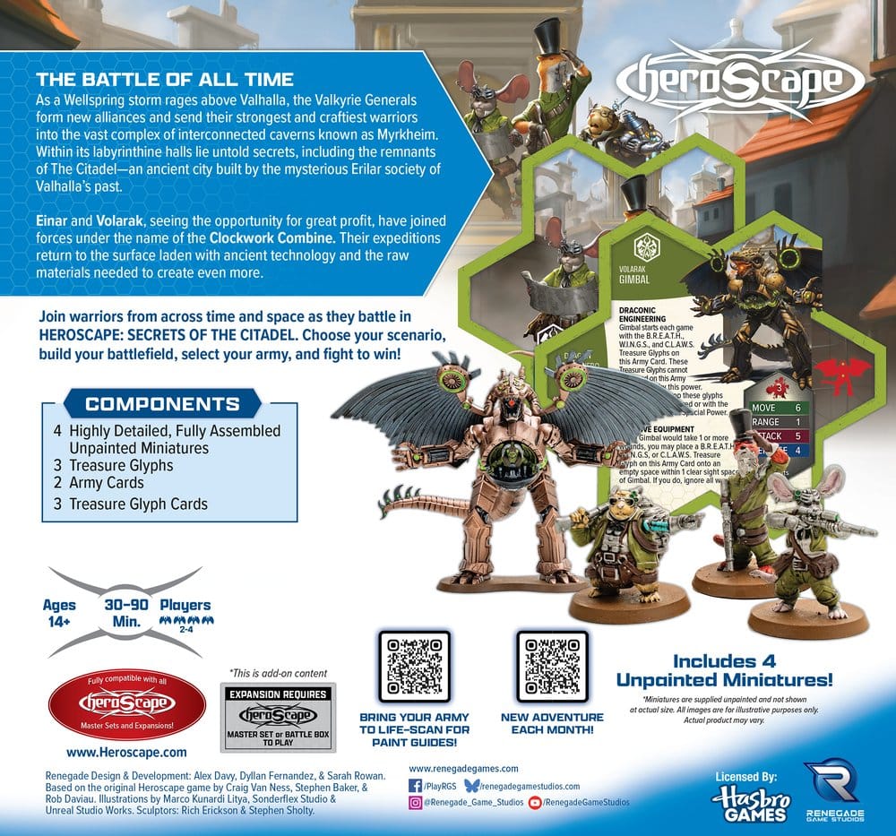 Heroscape Army Expansion Clockwork Combine Research Expedition *English Version*