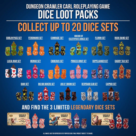 Dungeon Crawler Carl Dice Blind Box Display (20)