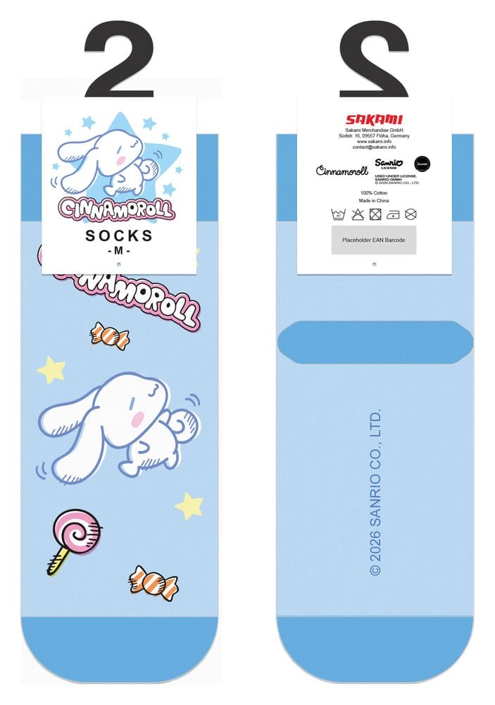 Sanrio Socks Cinnamoroll Dance Off Short 36-40