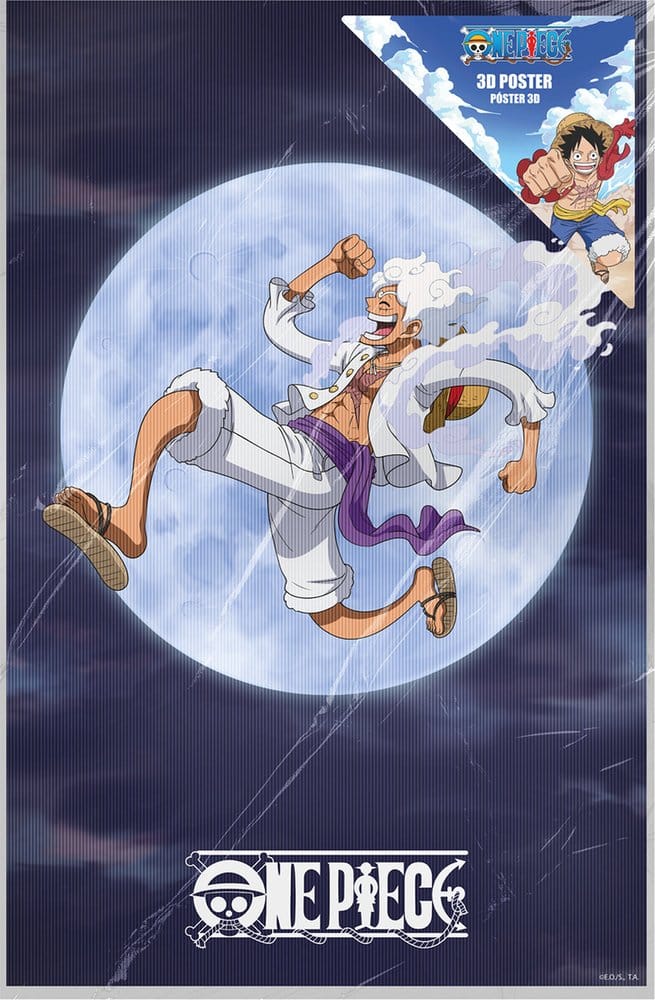 One Piece 3D Poster Monkey D. Luffy Gear 5 38 x 58 cm