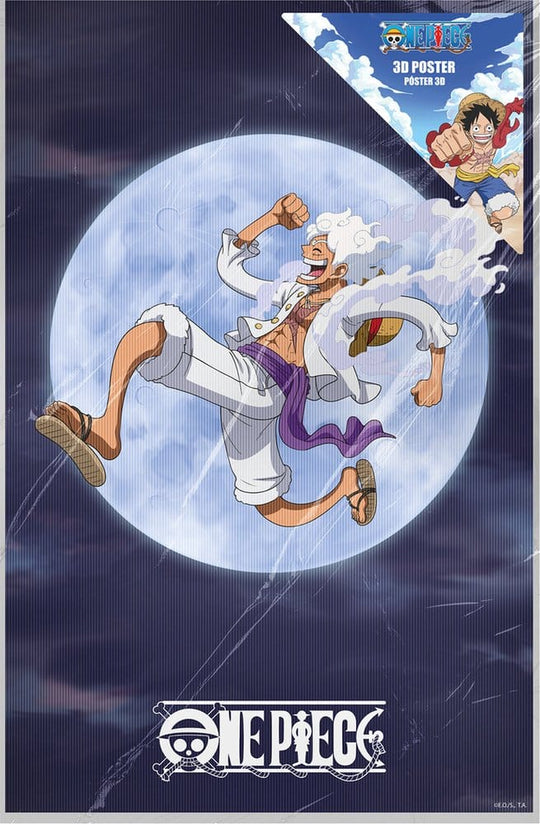 One Piece 3D Poster Monkey D. Luffy Gear 5 38 x 58 cm