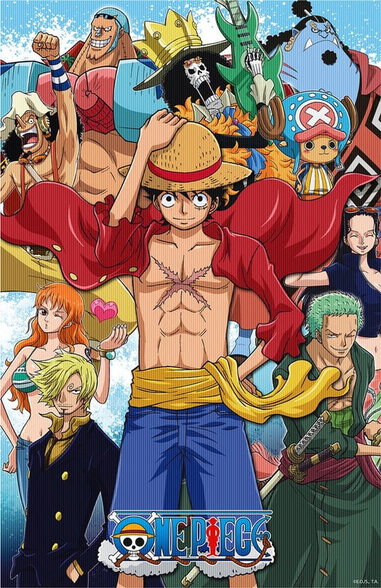 One Piece 3D Poster Group Fishman Island 38 x 58 cm