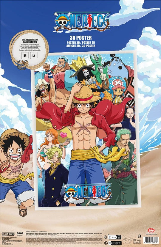 One Piece 3D Poster Group Fishman Island 38 x 58 cm
