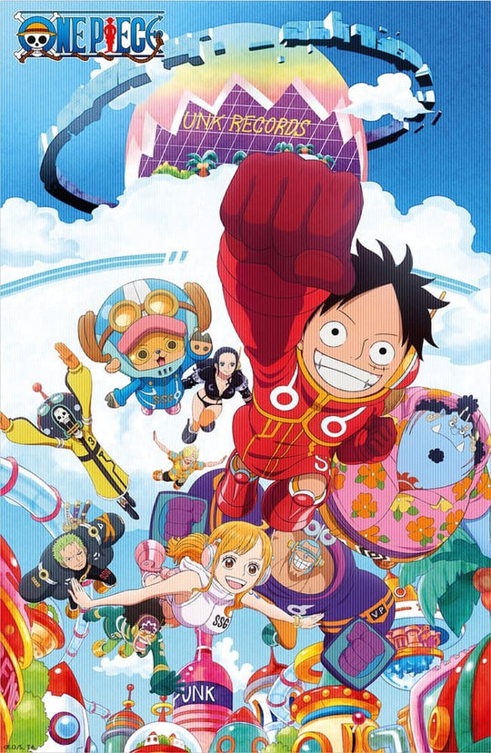 One Piece 3D Poster Punk Records 38 x 58 cm