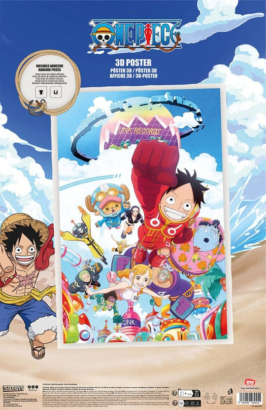 One Piece 3D Poster Punk Records 38 x 58 cm