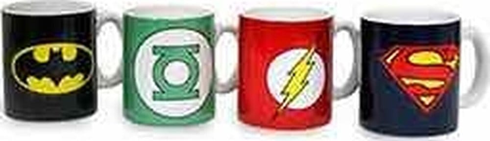 DC Comics Ceramic Mini Coffee Mugs Logos 8 cm Set (4)