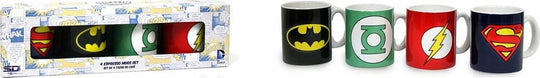 DC Comics Ceramic Mini Coffee Mugs Logos 8 cm Set (4)