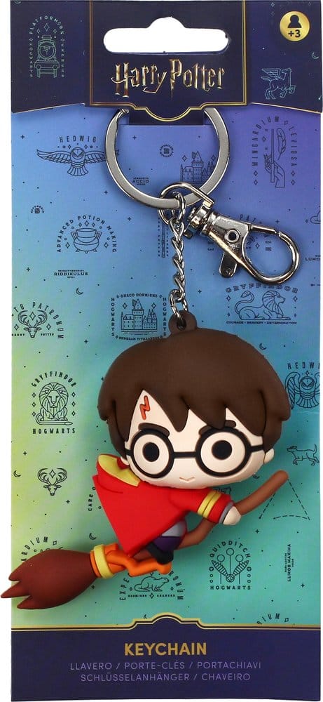 Harry Potter Rubber Keychain Harry on Broom 7 cm