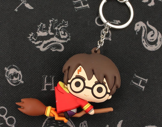 Harry Potter Rubber Keychain Harry on Broom 7 cm
