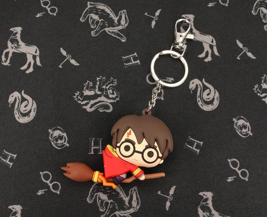 Harry Potter Rubber Keychain Harry on Broom 7 cm