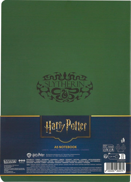 Harry Potter Softcover Notebook Slytherin 21 cm