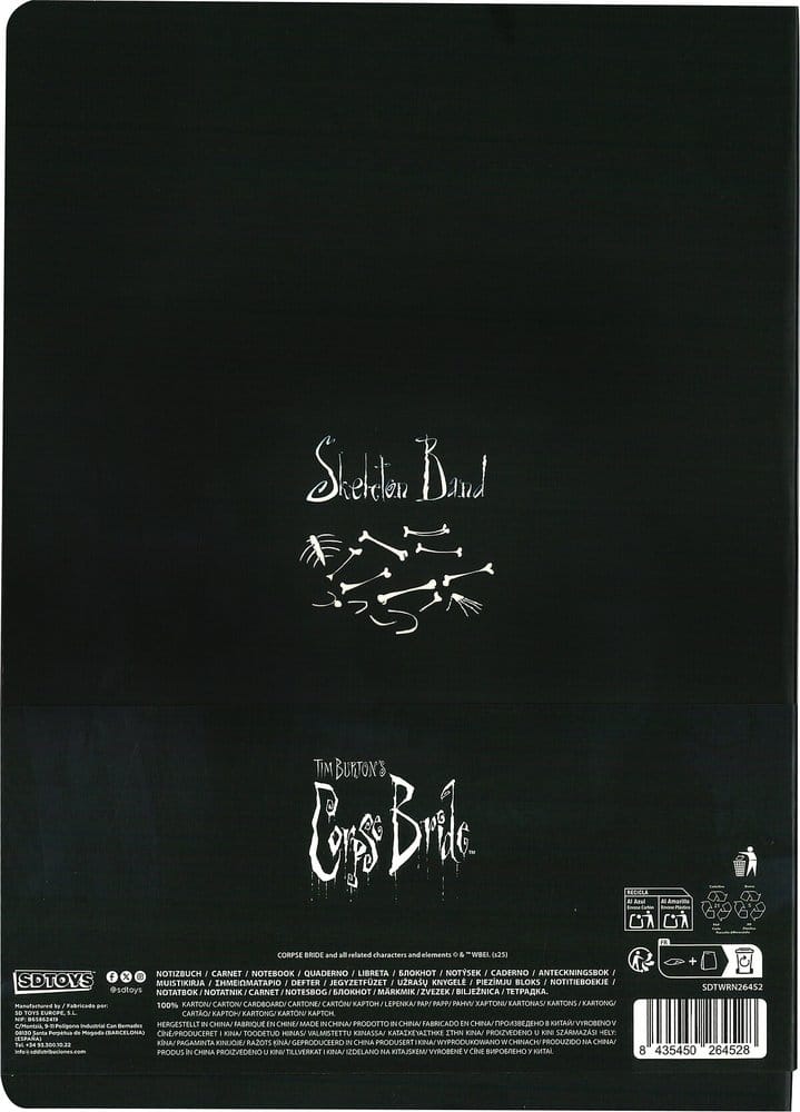 Corpse Bride Softcover Notebook Skeleton ver. B 21 cm