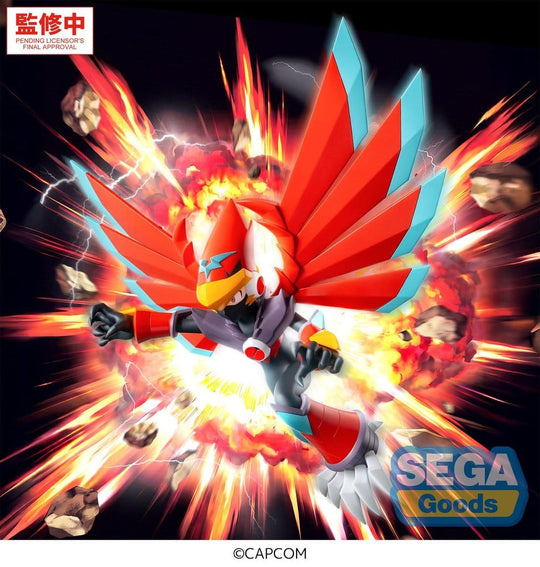 Mega Man Battle Network Luminasta PVC Figure Mega Man Falzar Beast 19 cm