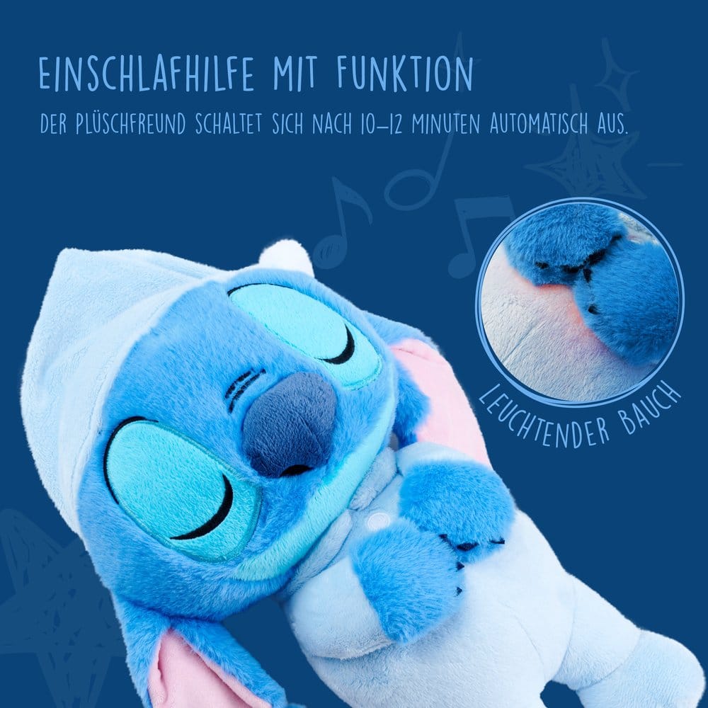 Disney Plush Figure with Sound Sleeping Stitch 31 cm