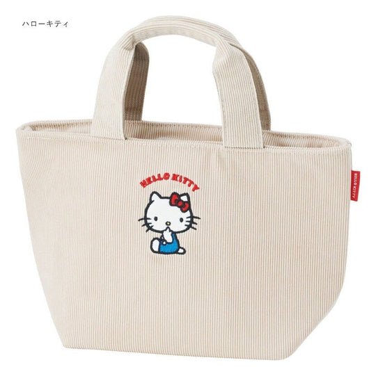 Sanrio Cooler Hand Bag Hello Kitty Corduroy