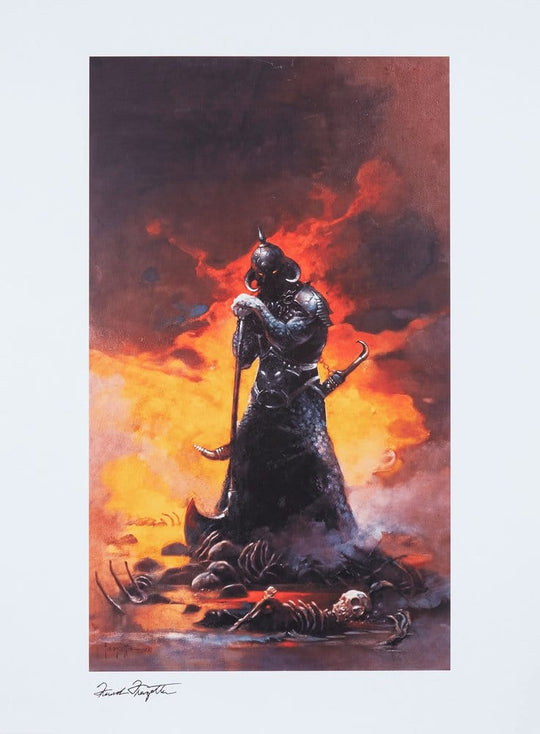 Frank Frazetta Fine Art Print Death Dealer III (Revised) Rainbow Lava Holofoil 41 x 61 cm - unframed