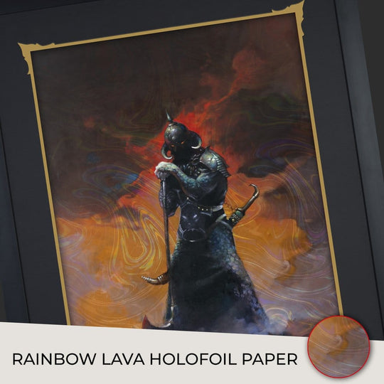 Frank Frazetta Fine Art Print Death Dealer III (Revised) Rainbow Lava Holofoil 41 x 61 cm - unframed