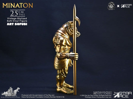 Ray Harryhausen Soft Vinyl Statue Minaton Vintage-Style 25 cm