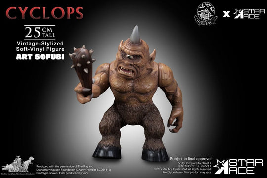 Ray Harryhausen Soft Vinyl Statue Cyclops (Vintage-Style) 25 cm