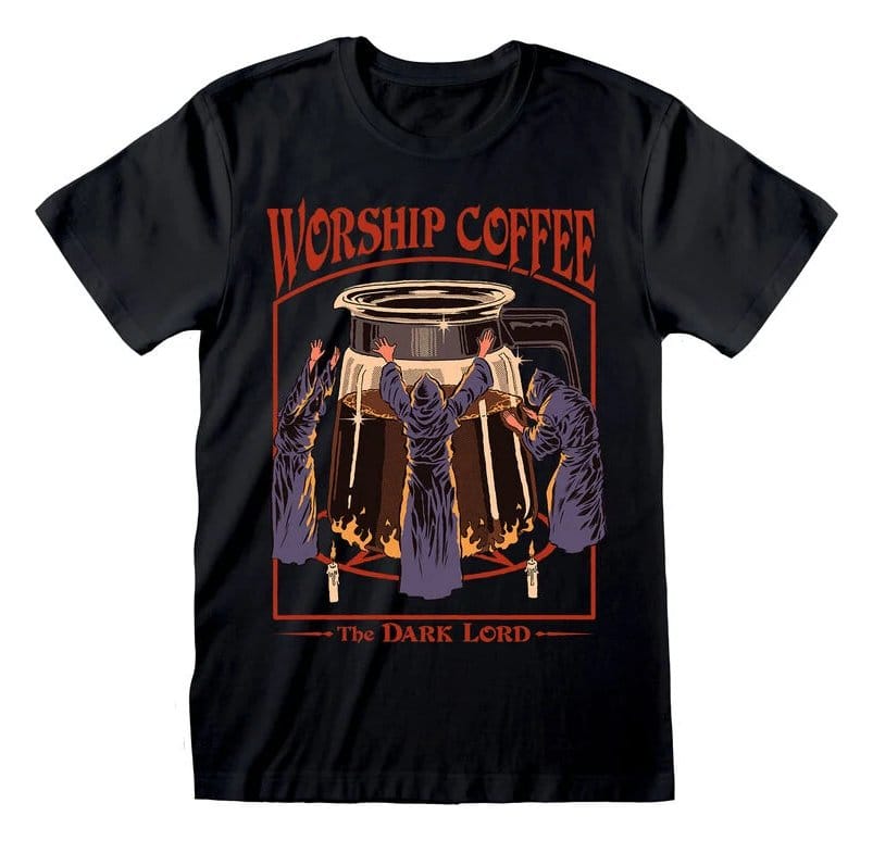 Steven Rhodes T-Shirt Worship Coffee Size S