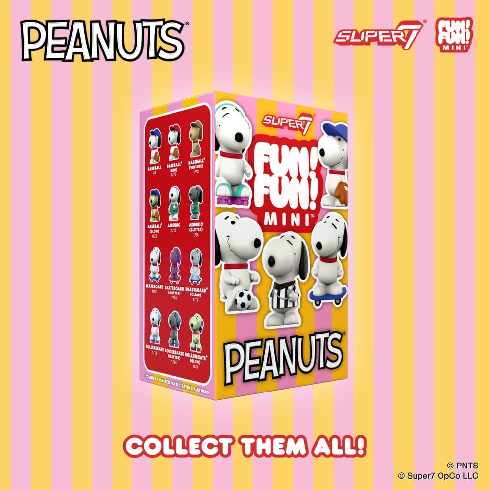 Peanuts Fun! Fun! Mini Figures Wave 01 Athlete Snoopy Blind Box Display (9)