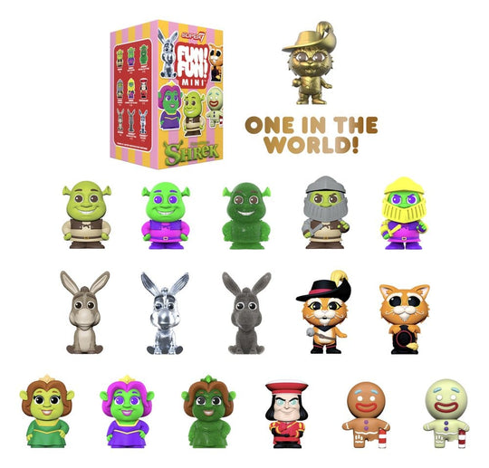 Shrek Fun! Fun! Mini Figures Wave 01 Blind Box Display (9)
