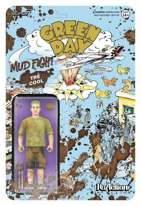 Green Day ReAction Action Figure Wave 01 Tré Cool (Mud Fight)