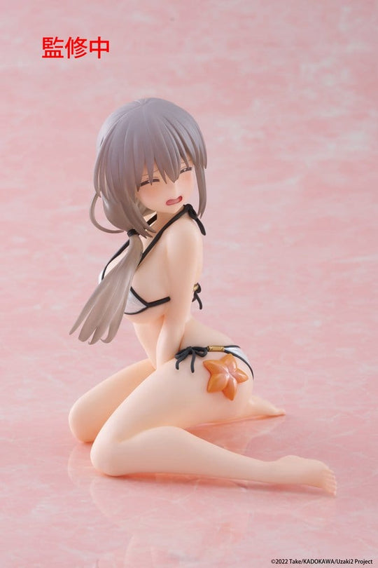 Uzaki-chan Wants to Hang Out! PVC Statue Desktop Cute Figure Tsuki Uzaki (Swimwear Ver.) 13 cm