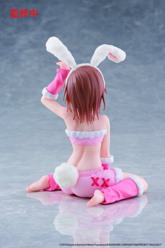 A Certain Scientific Railgun Moflock PVC Figure Mikoto Misaka (Fluffy Bunny Ver.) 13 cm