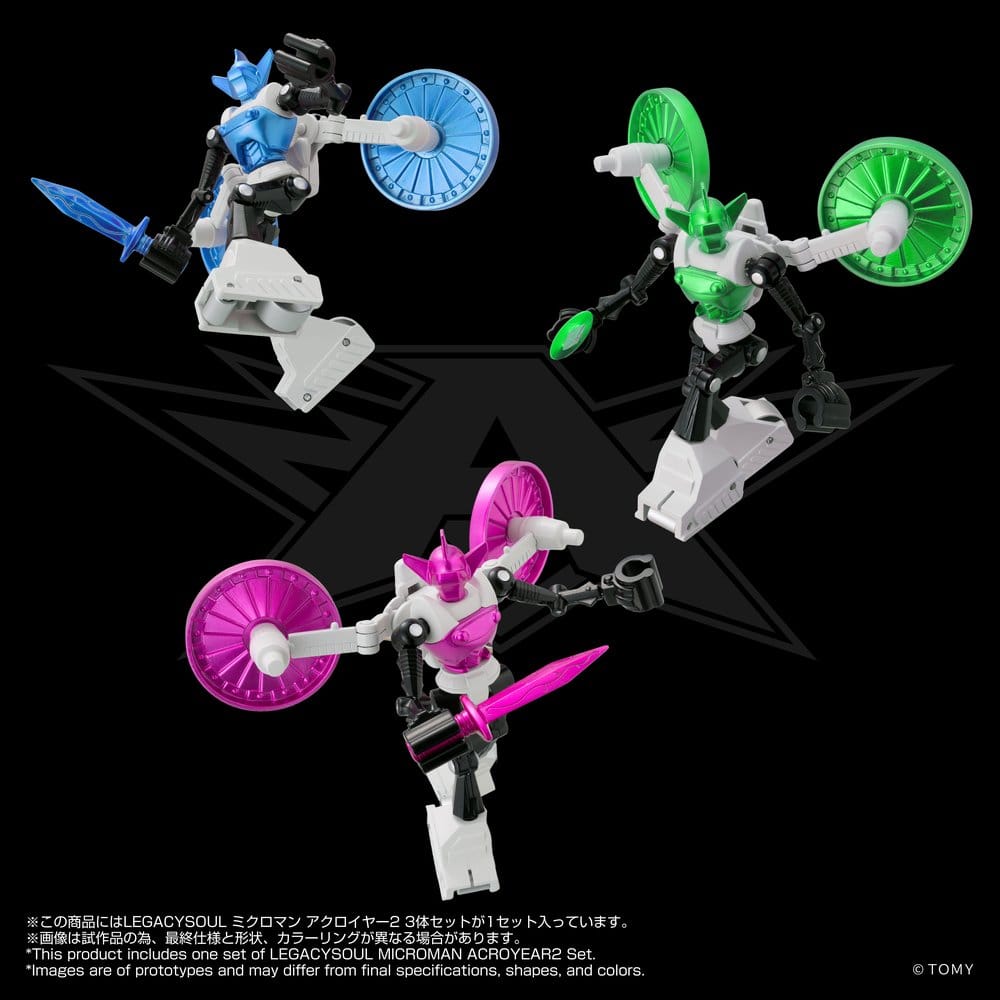 Microman Legacysoul Action Figure 3-Pack Acroyear 2 – Eventyrhuset