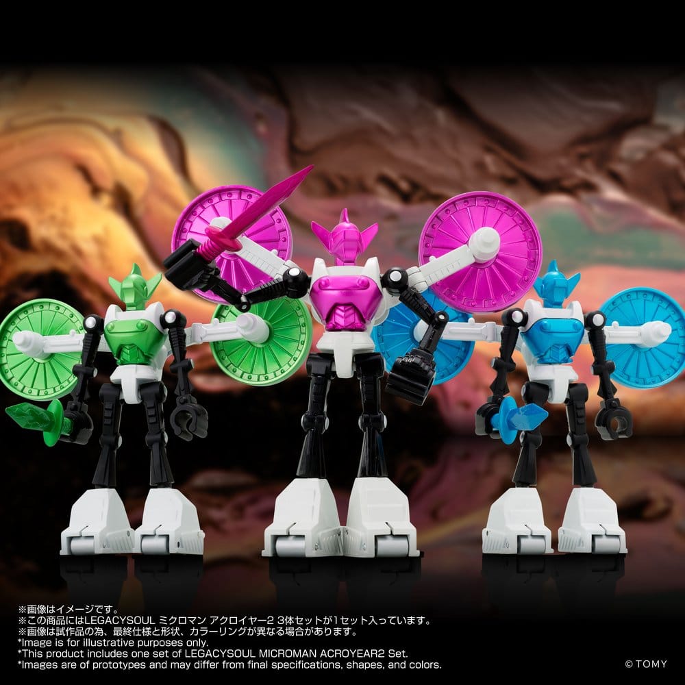 Microman Legacysoul Action Figure 3-Pack Acroyear 2 – Eventyrhuset