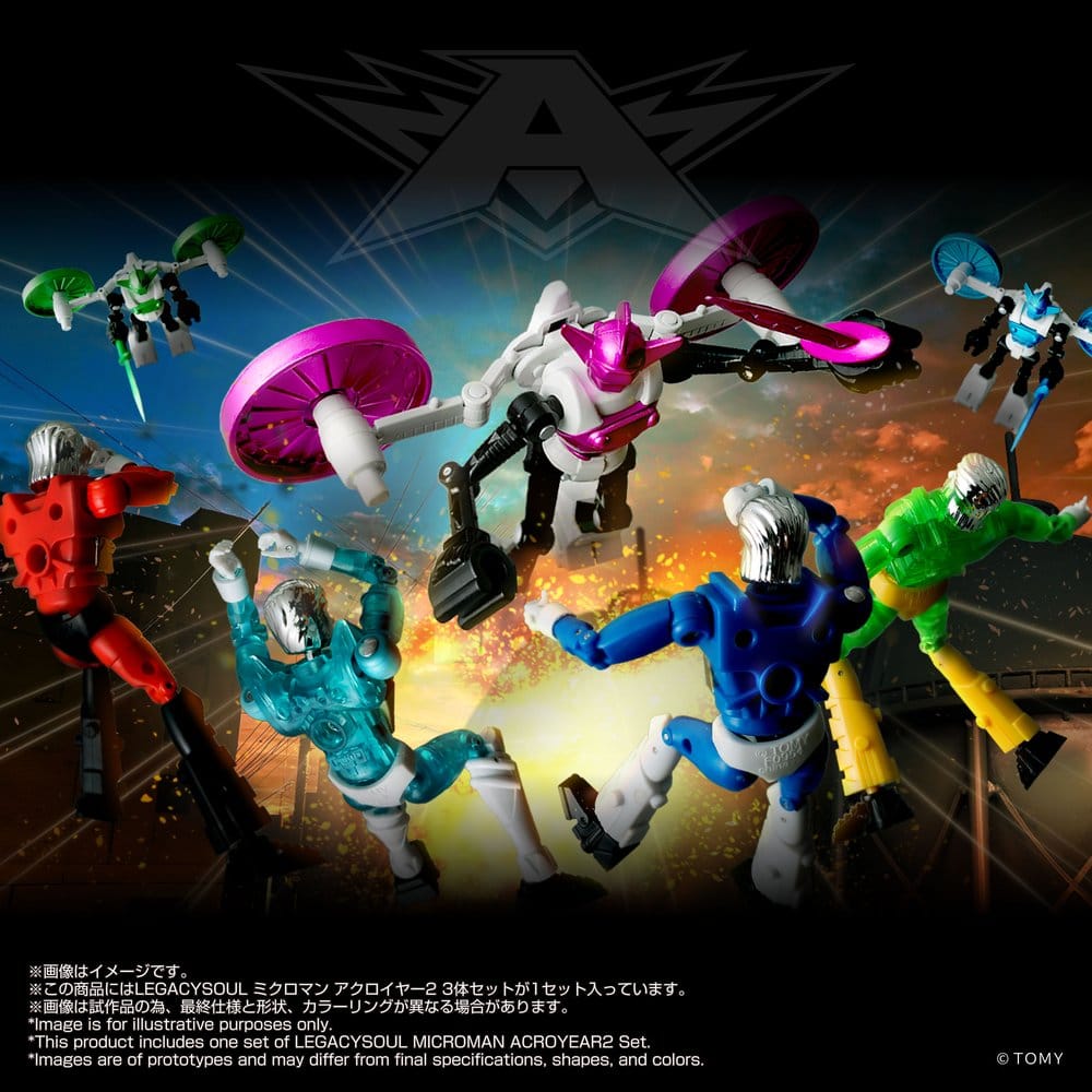Microman Legacysoul Action Figure 3-Pack Acroyear 2 – Eventyrhuset