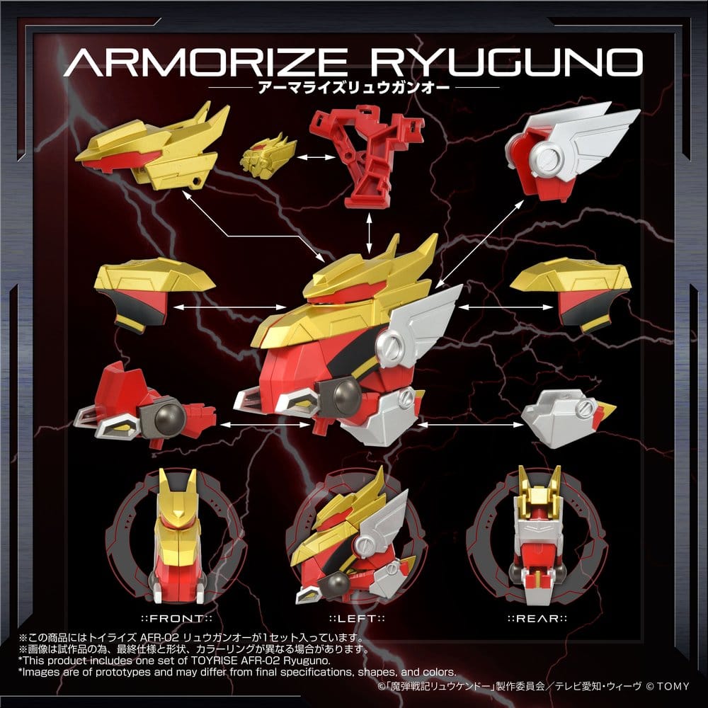 Magic Bullet Chronicles Ryukendo Action Figure Toyrise Afr-02 Ryuguno 16 cm